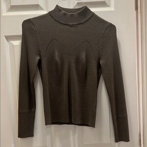 Skies Are Blue Olive Turtleneck Sweater